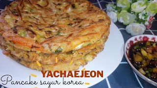 Vegetarian Food | Resep Simple Yachaejeon | Pancake Sayuran