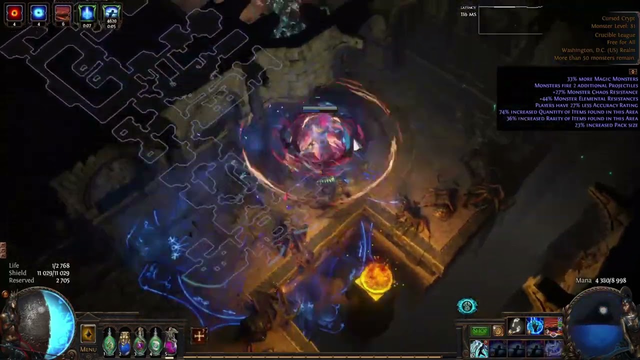 [HL #5][CRUCIBLE] Hierophant Mjölner Manabond Eldritch exalted orb 2023.04.11