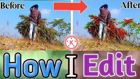 How I Edit My Video In Kinemaster | Background Colour Change