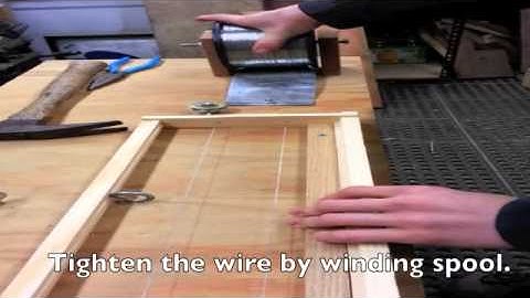 How to wire a beehive frame