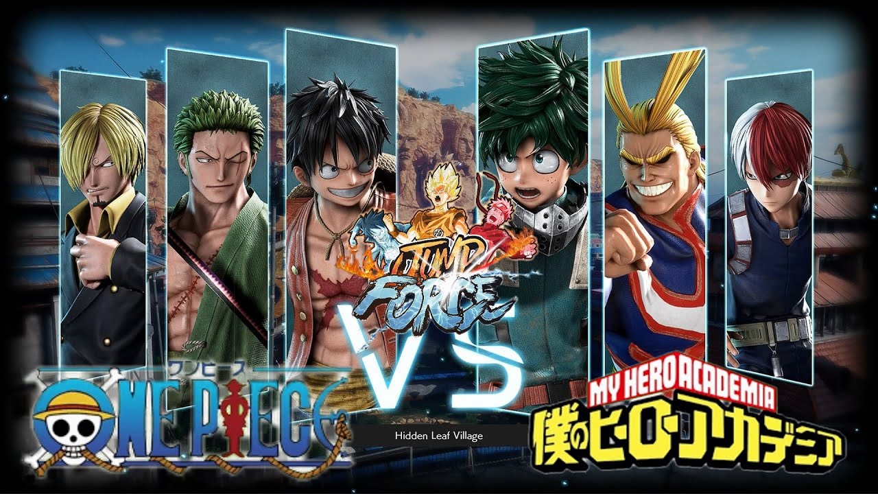 Jump Force One Piece vs Boku no Hero Academia (Luffy,Zoro,Sanji vs