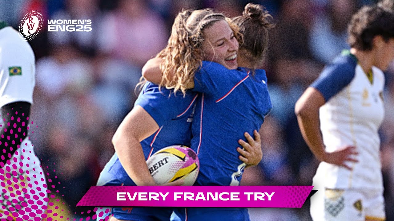 Spectacular Les Bleues rule Pool D 🇫🇷 | Every France try from the Pool Stage | Rugby World Cup 2025