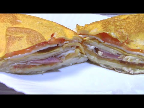 Видео рецепт Яичный сэндвич