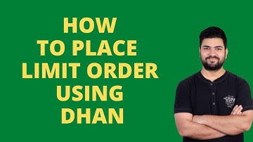 How to place limit order Using Dhan Website | @DhanHQ