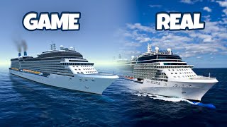 CRUISE SHIP HANDLING VS REAL LIFE (Game Ships VS Real Ships)