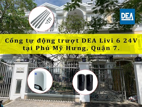 Motor lùa Dea Livi 6 cho cổng sắt tại Quận 7.