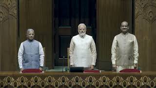 Har Har Mahadev chants as PM Modi takes seat in new Lok Sabha hall in new Parliament building