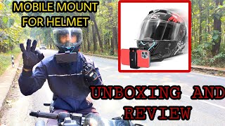 mobile mount for halmet | mobile mount for bike | UNBOXING AND REVIEW 😍😍