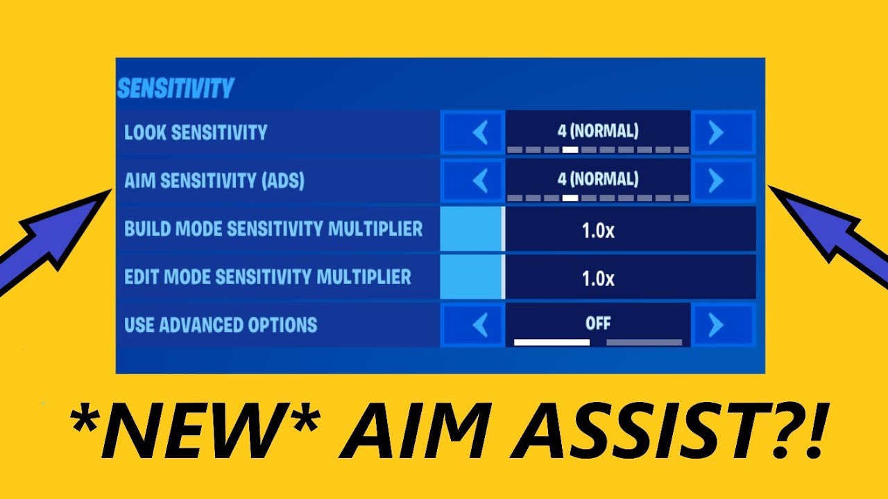 NEW FORTNITE SETTINGS EXPLAINED (AIM ASSIST + SENSITIVITY UPDATED) vTomb