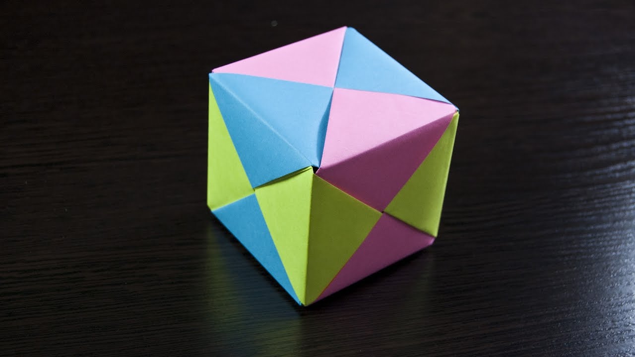 Como hacer un Cubo Modular de Papel Origami YouTube