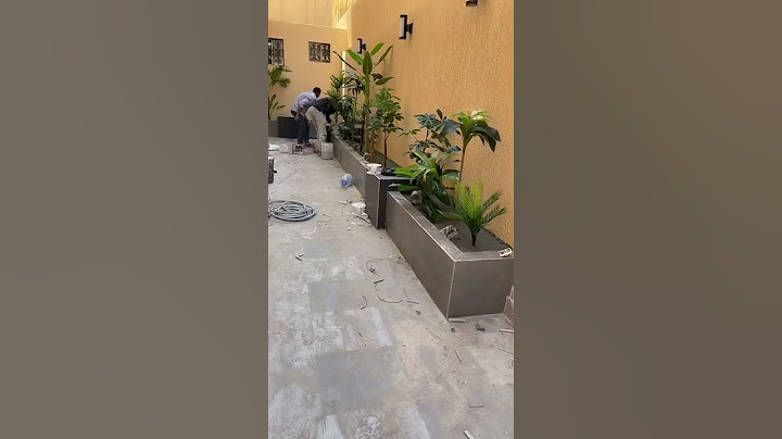عمل احواض زرع في الحوش