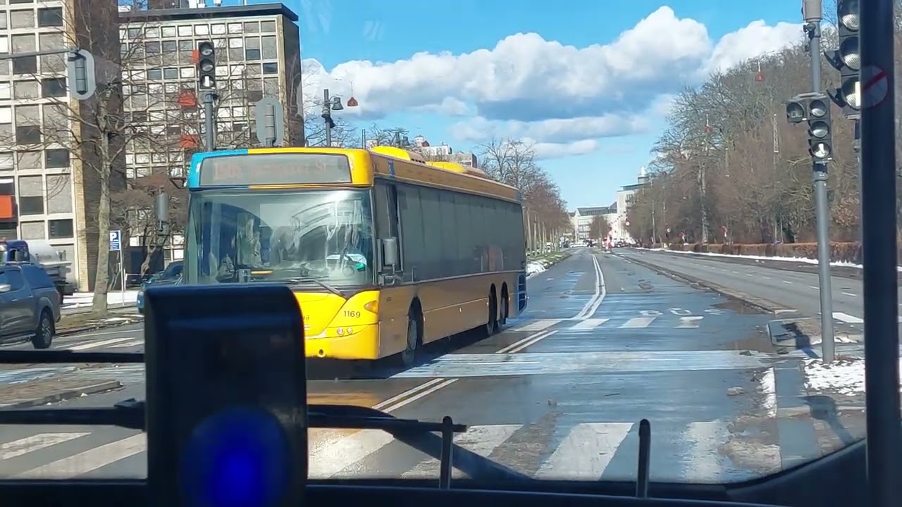 185 hele turen fra Nørreport til KLAMPENBORG med bus 4104 en volvo