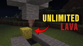 HOW TO MAKE AN INFINITE LAVA SOURCE IN MINECRAFT 💥 | MINECRAFT BEDROCK 