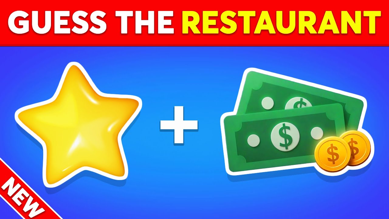 Угадай ресторан быстрого питания по эмодзи? 🍔 Тест на эмодзи фастфуда
