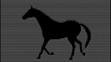 Make Horse Run ASCII Art in minute ! | HG MAGIC