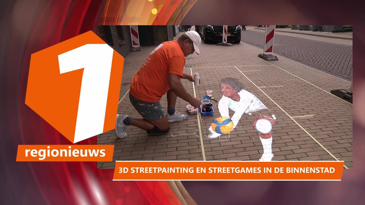 Samen1 regionieuws 3D streetpaintings en streetgames in de binnenstad van Apeldoorn