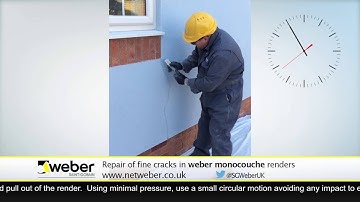 Monocouche Render Crack Repair — Weber Renders & Decorative Finishes