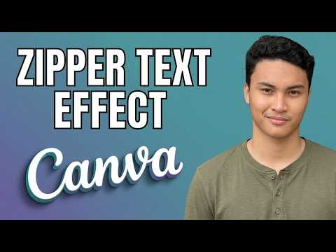 How to Create Perspective Text With Zipper Effect in Canva [2026 Tutorial for Beginners]