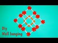 Diy paper flower wall hanging simple and beautiful wall hangingwall decoration  by kovaicraft 7