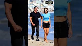 Sylvester Stallone walk with Wife Jennifer Flavin on Beach 😍❤️ #sylvesterstallone