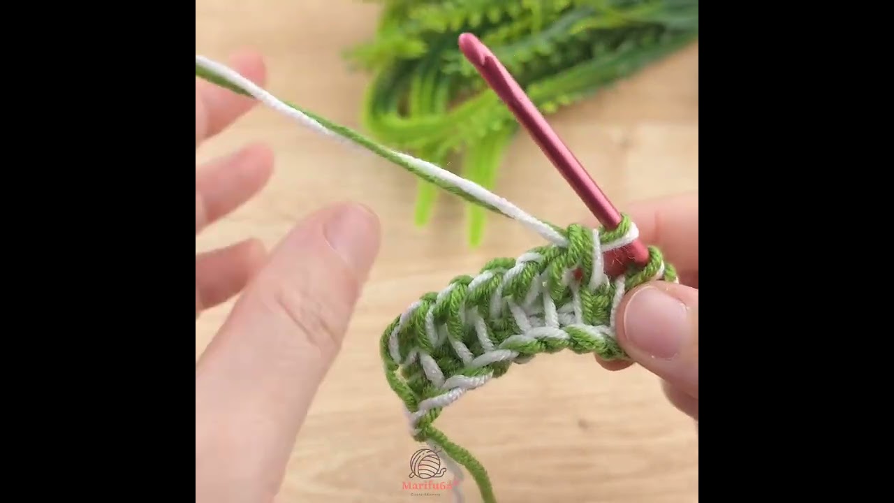 Very easy Tunisian baby blanket model explanation 