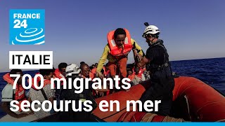 En Italie, près de 700 migrants secourus en mer, en pleine campagne électorale • FRANCE 24
