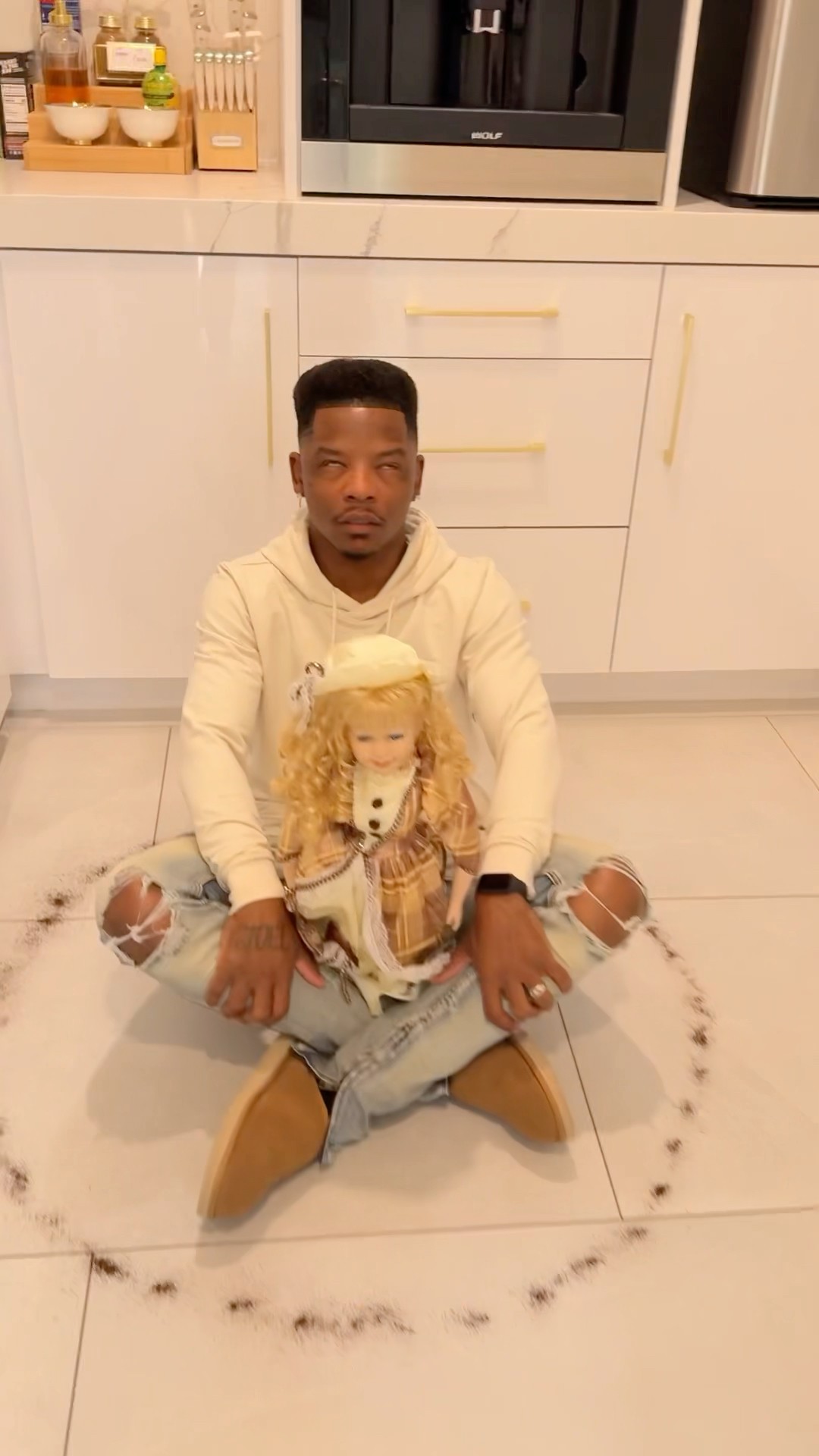 I found my husband possessed by haunted doll in the pantry and this happens… #shorts