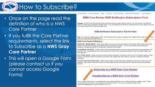 NWS Gray IDSS Subscription Service