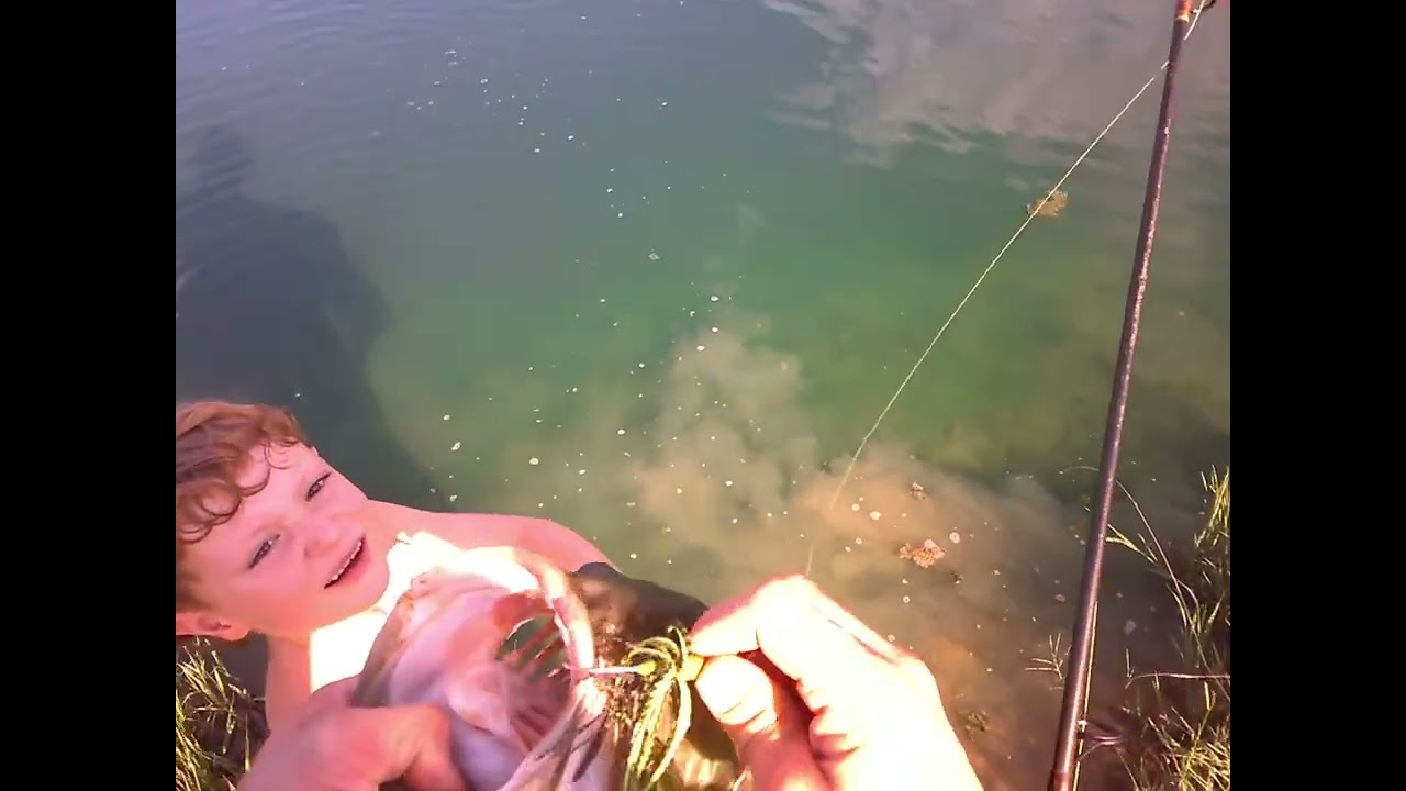 A little bass fishing today with the kids #bassfishing #outdoors @KastKing @MysteryTackleBox