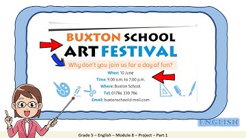 Grade 5 English Module 8 Project Part 1