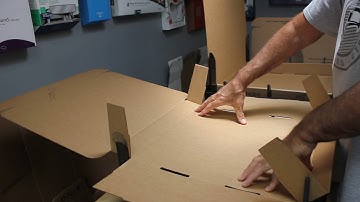 How to Fold 4 Different Size Flat Square Corrugated Mailer Boxes