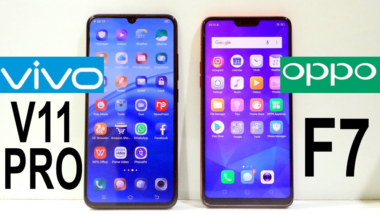 Vivo V11 Pro Vs Oppo F7 Speed Test