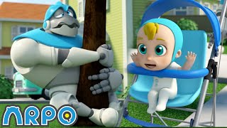 Arpo the Robot | Buggy on the LOOSE!!! | NEW VIDEO | Funny Cartoons for Kids | Arpo and Daniel