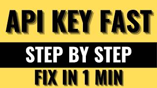 How to Get an API Key (Beginner Guide in 40 Seconds)