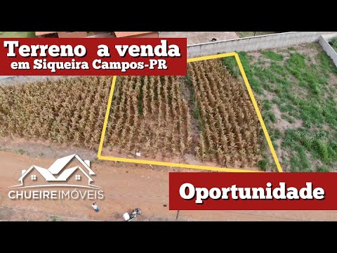 Capa do vídeo TERRENO A VENDA EM SIQUEIRA CAMPOS - R$ 180 MIL