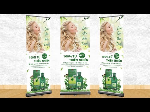 Roll up Tutorial | Hướng dẫn thiết kế Banner Roll up bằng Photoshop | Haithanh Design