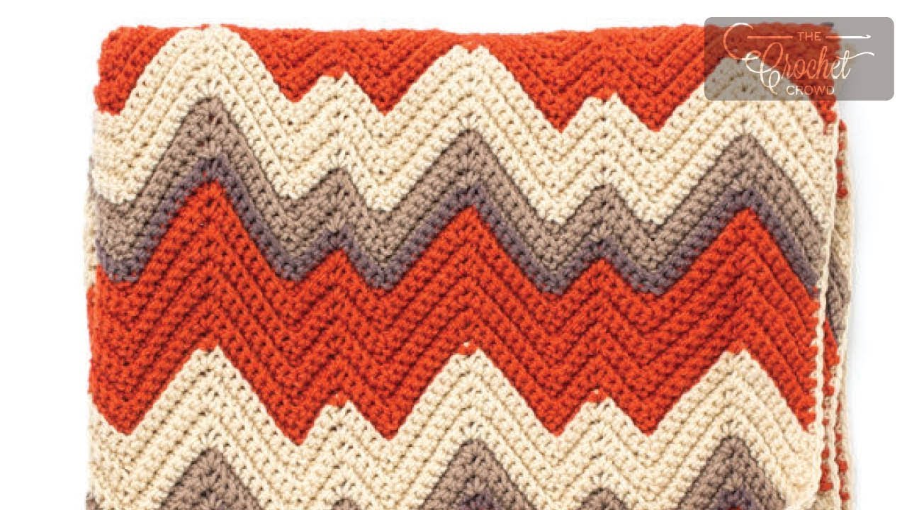 Crochet Mountain Range Blanket - YouTube