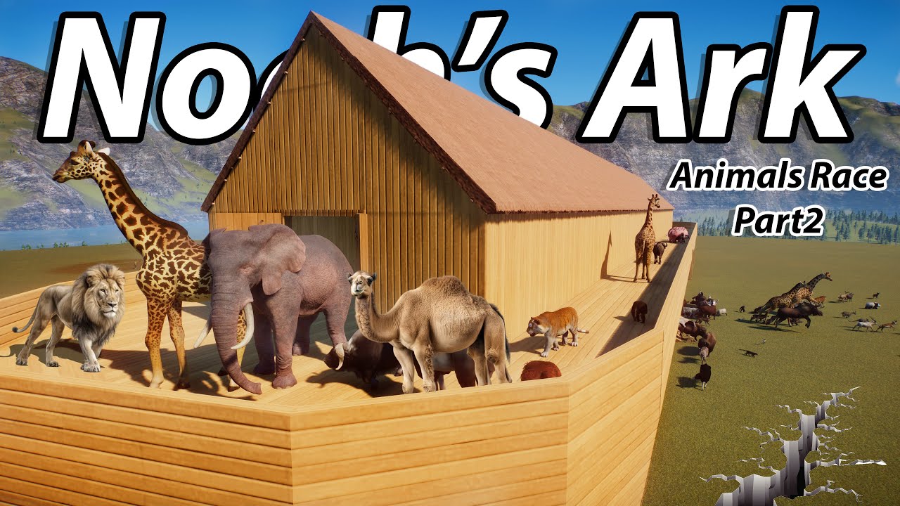Noah's Ark Animals Race Season 2 in Planet Zoo All Episodes, Included Lion, Elephant Live Stream #22