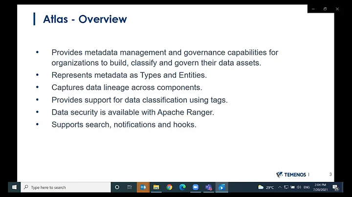 Temenos Tech Talk: Data Lineage and Governance using Apache Atlas