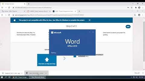 VDI  Downloading, Saving and Submitting the First Word Textbook Project in SAM