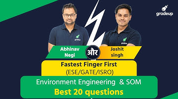 Environment Engineering + SOM | Best 20 Questions to Understand Environment | GATE 2022 CE | Gradeup