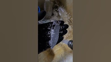 bringing out the beauty of the damascus 😍 #knife #knifemaking #damascus #etching #edc #everydaycarry