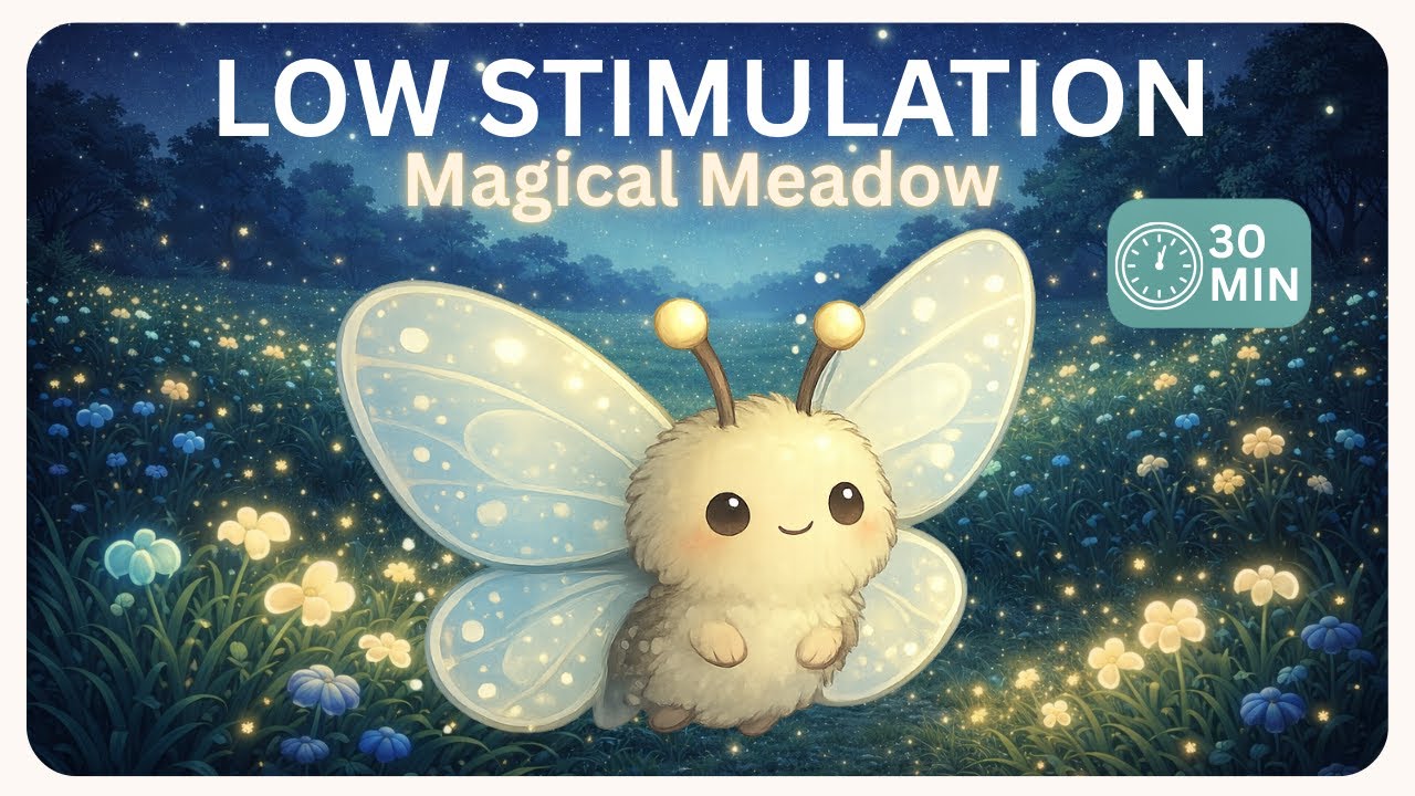 Magical Glow Meadow 🌙 30 Minutes of Calm Music for Baby Sleep & Toddler Relaxation