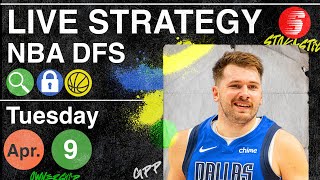 NBA DFS Strategy Tuesday 4\/9\/24 | DraftKings \& FanDuel NBA Lineup Picks