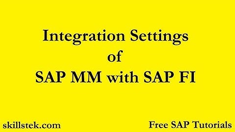 Settings for MM FI Integration in SAP | Valuation Modifier in SAP | FI MM Integration Steps