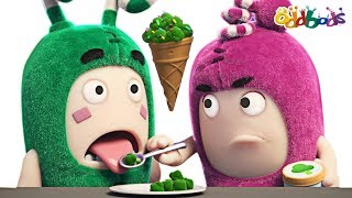 oddbods broccoli ice cream funny cartoons for kids