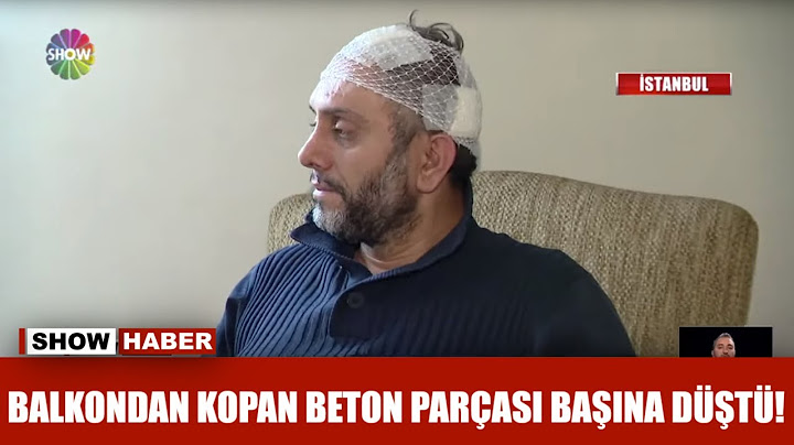 Balkondan kopan beton parçası başına düştü!