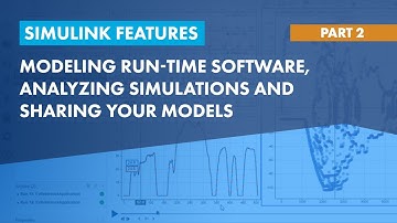 Modeling Run-Time Software, Analyzing Simulations & Sharing Your Models | Simulink Features, Part 2