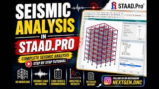 SEISMIC ANALYSIS IN STAAD.PRO 🔥 | Complete Seismic Analysis Step by Step | STAAD.Pro Tutorial