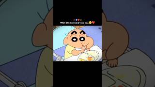 🥀When Shinchan was 2 years old😊Shinchan emotional status X unakku thaan song #shinchan #shorts #amv
